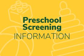 Preschool Screening Information