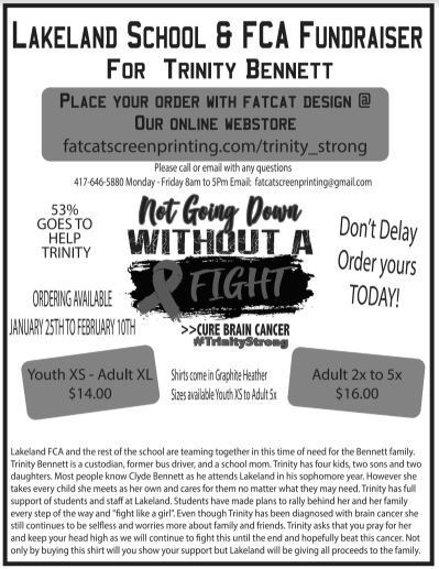 Fundraising Info for Trinity Bennett